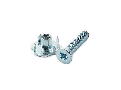 Handle Screw And Tee Nut Zinc (Pack of 2)