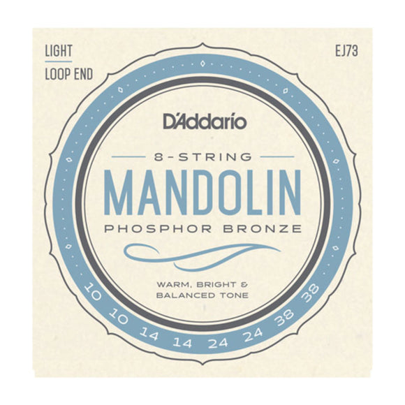 D'Addario EJ73 Mandolin Strings Loop End