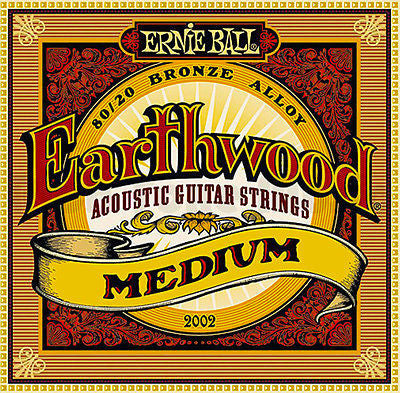 Ernie Ball Earthwood 80/20 Bronze Medium Acoustic Guitar Strings