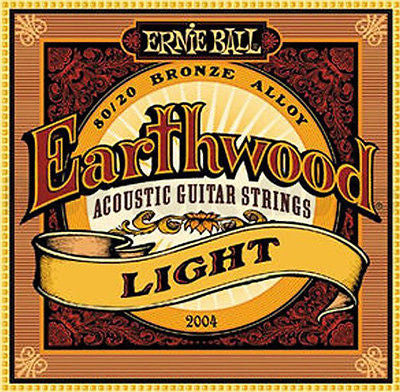 Ernie Ball Earthwood 80/20 Bronze Light Acoustic Guitar Strings