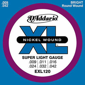 D'Addario EXL120 Super Light Gauge Electric Guitar Strings