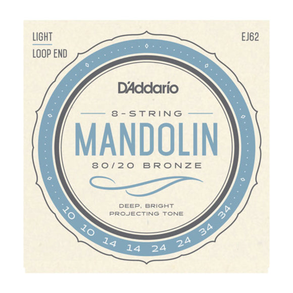 D'Addario EJ62 Mandolin Strings Loop End
