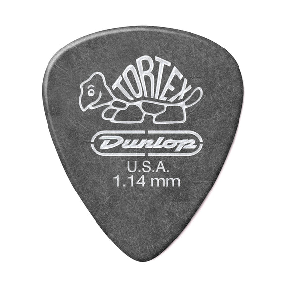 Jim Dunlop Tortex Pitch Black Plectrum (1.14mm)