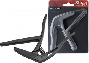 Stagg Flat Trigger Capo Classical Guitar - Black
