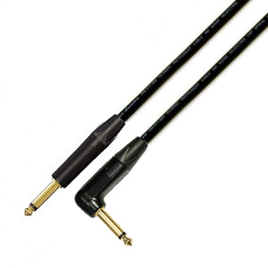 Van Damme Pro Guitar Lead Gold Right Angle